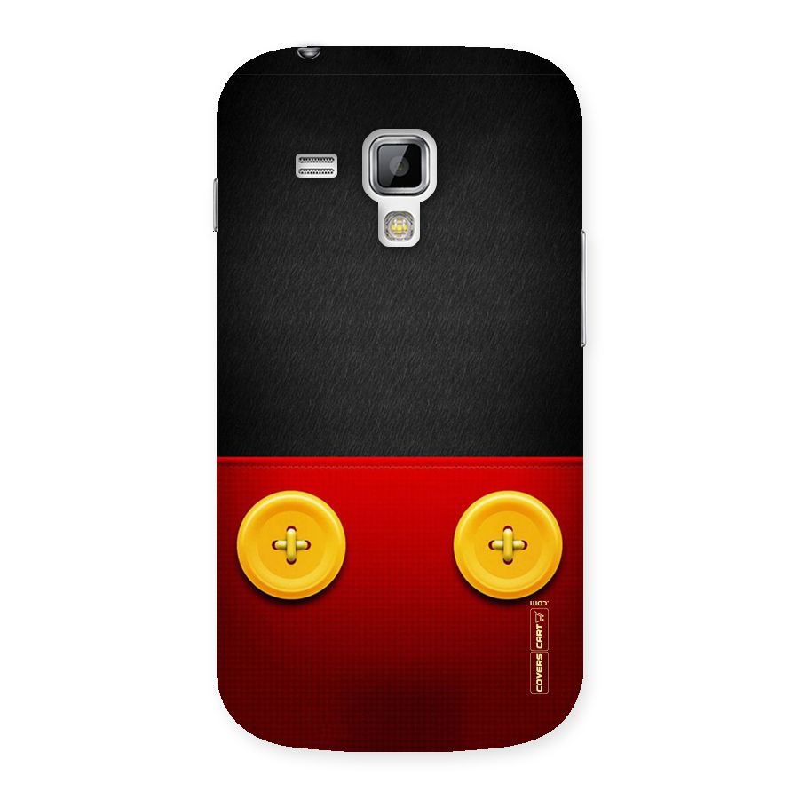 Yellow Button Back Case for Galaxy S Duos