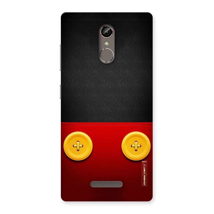 Yellow Button Back Case for Gionee S6s