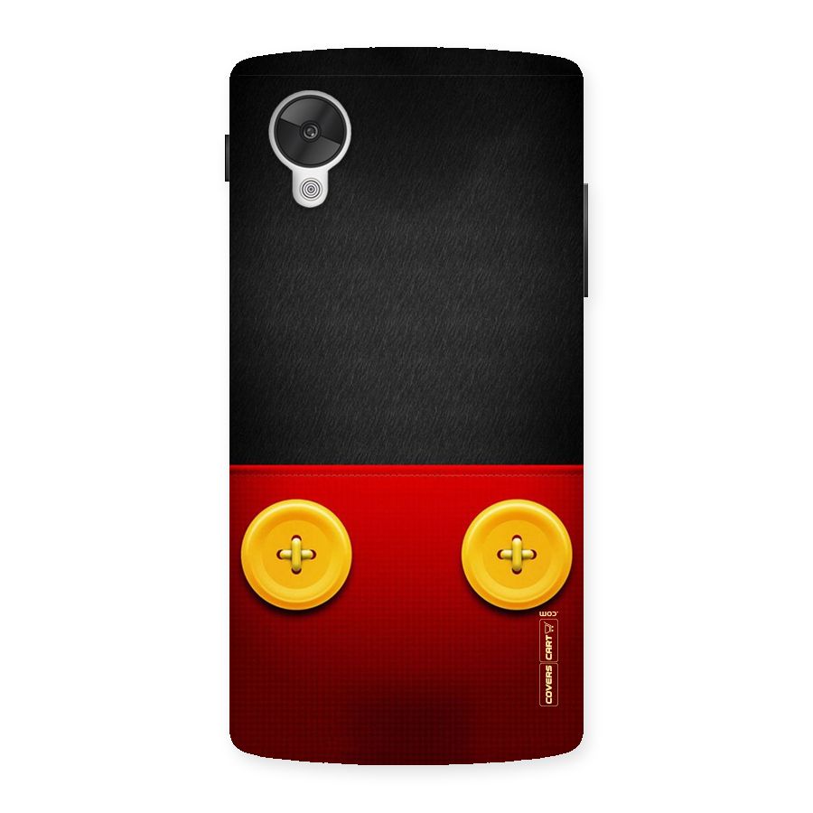Yellow Button Back Case for Google Nexsus 5