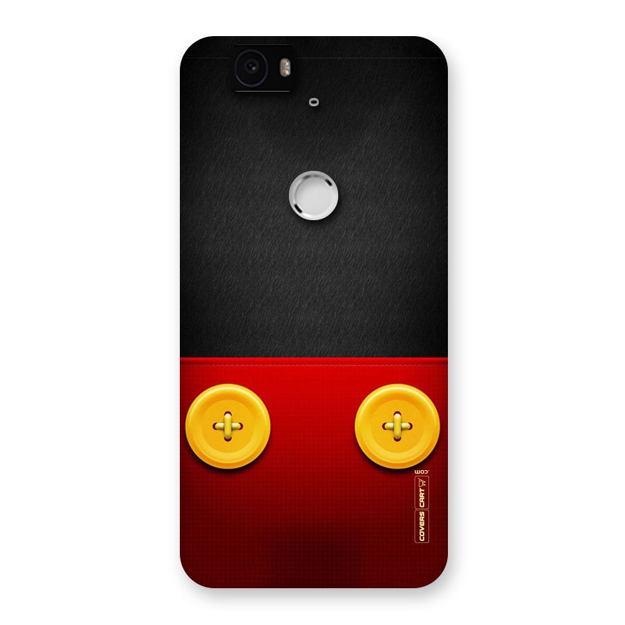 Yellow Button Back Case for Google Nexus-6P