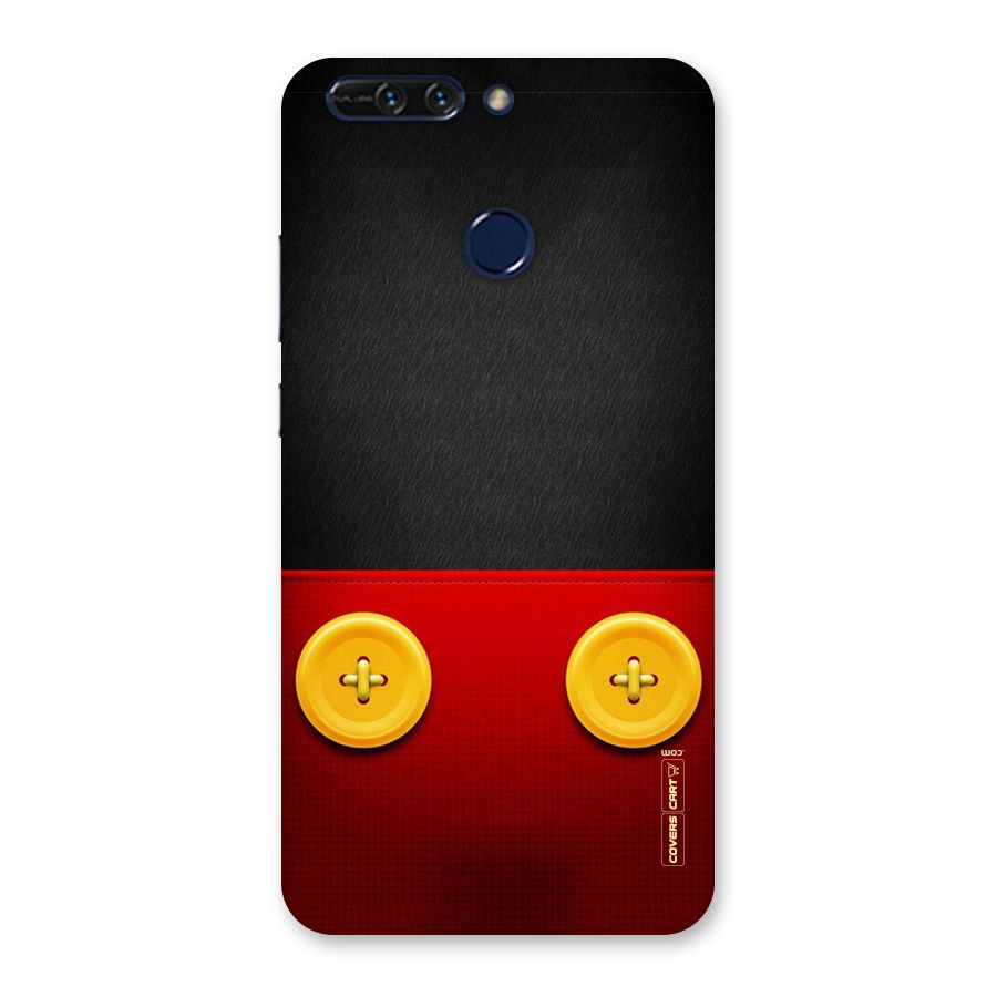 Yellow Button Back Case for Honor 8 Pro