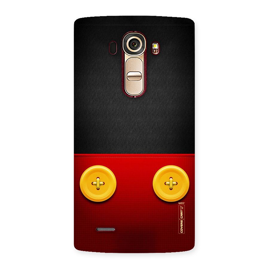Yellow Button Back Case for LG G4