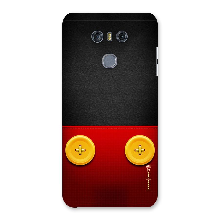 Yellow Button Back Case for LG G6