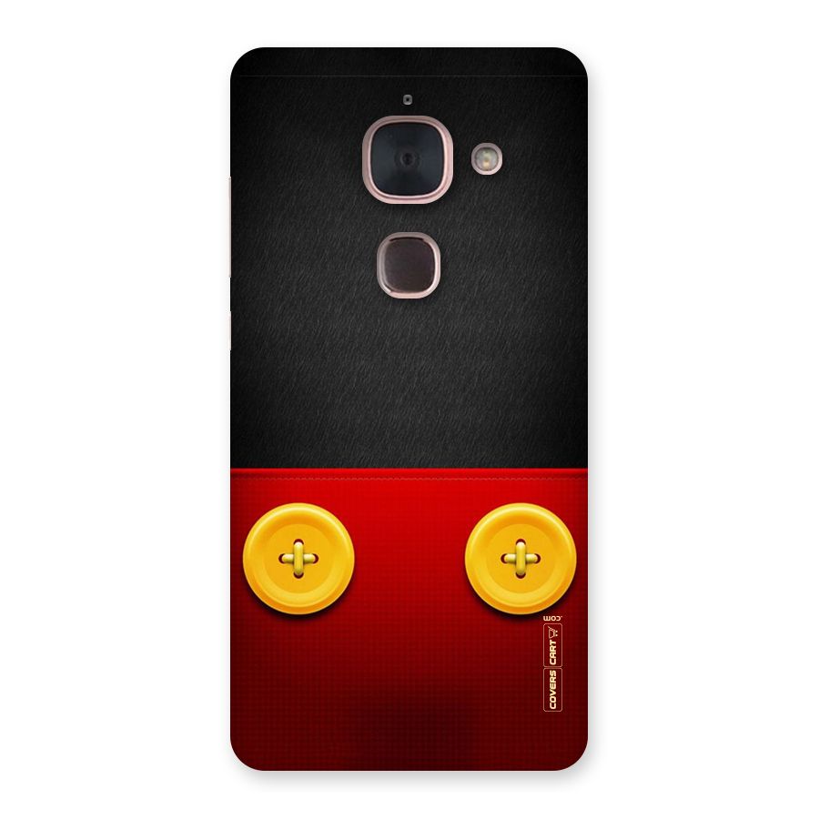 Yellow Button Back Case for Le Max 2