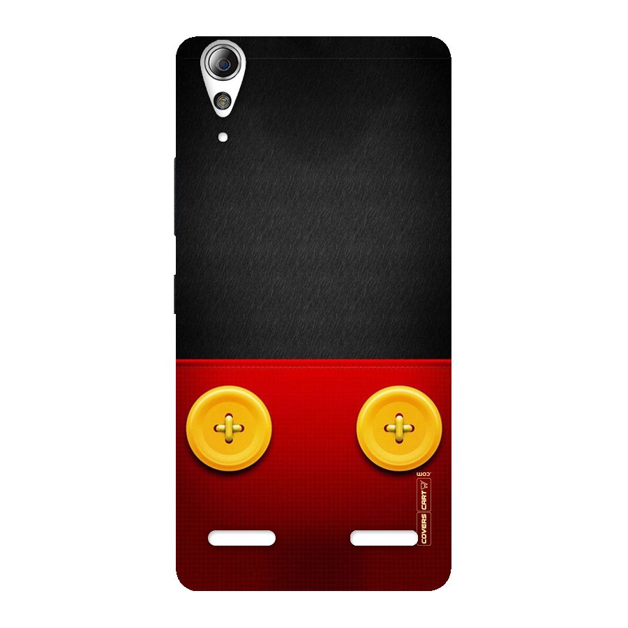 Yellow Button Back Case for Lenovo A6000