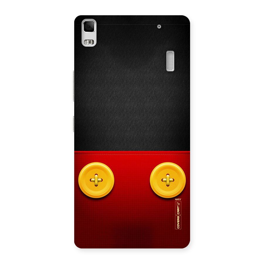 Yellow Button Back Case for Lenovo A7000