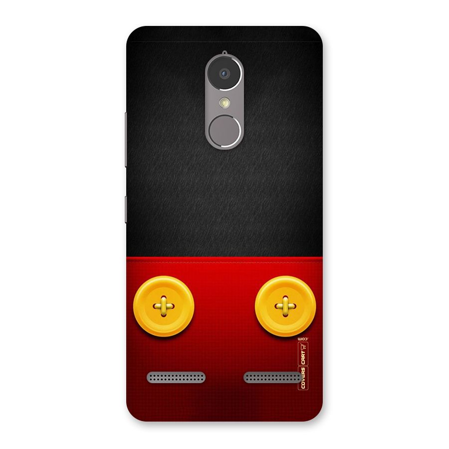 Yellow Button Back Case for Lenovo K6