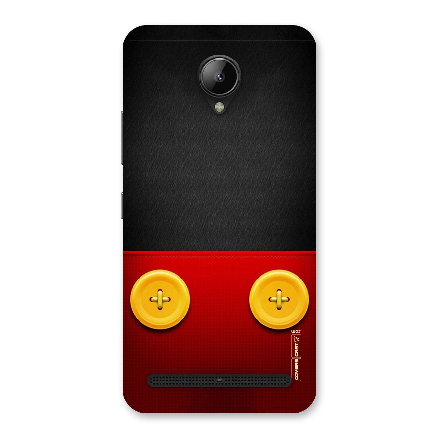 Yellow Button Back Case for Lenovo C2