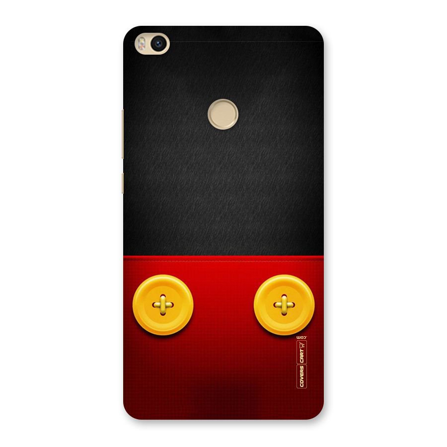 Yellow Button Back Case for Mi Max 2