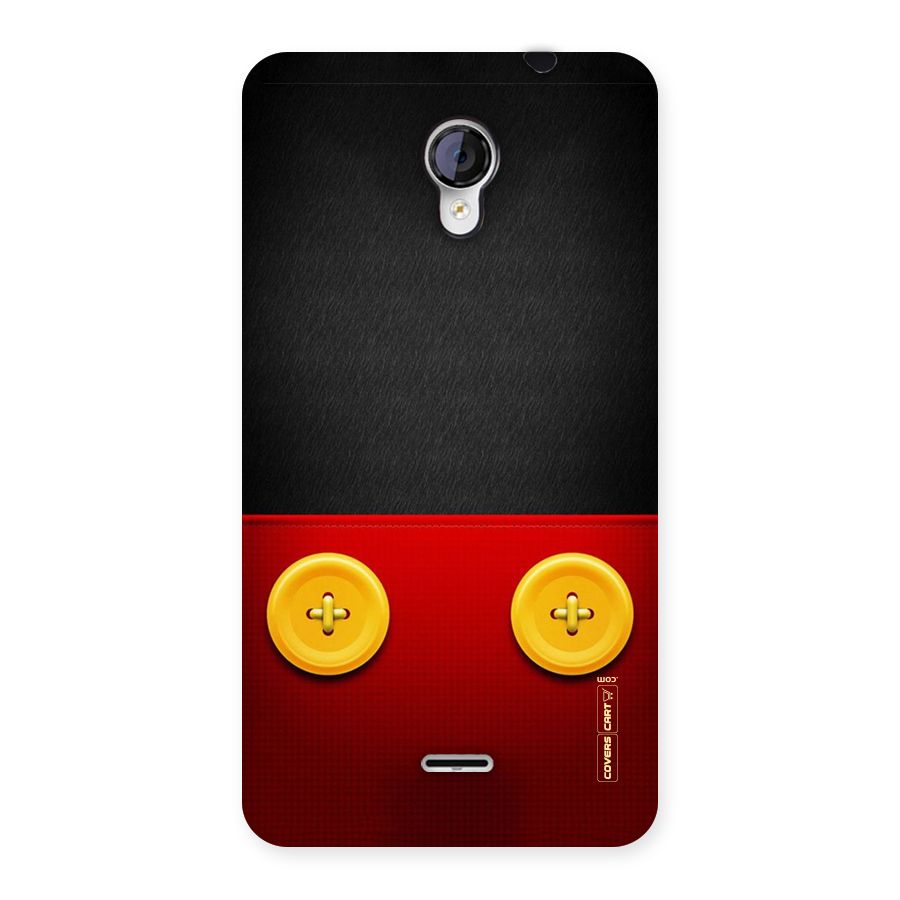 Yellow Button Back Case for Micromax Unite 2 A106