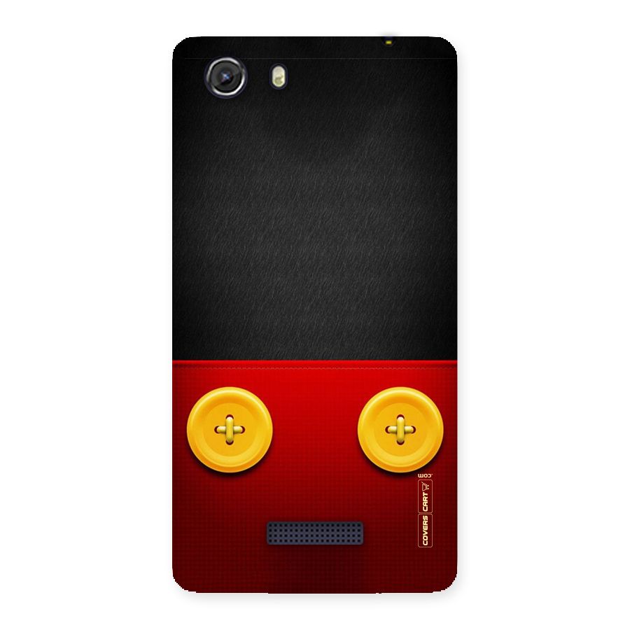 Yellow Button Back Case for Micromax Unite 3