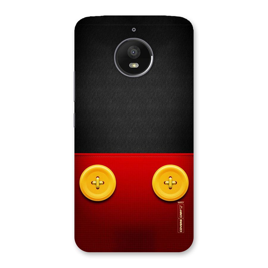 Yellow Button Back Case for Moto E4 Plus