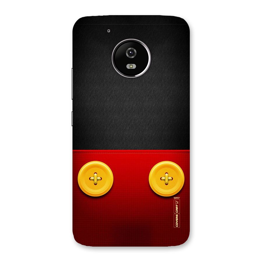 Yellow Button Back Case for Moto G5