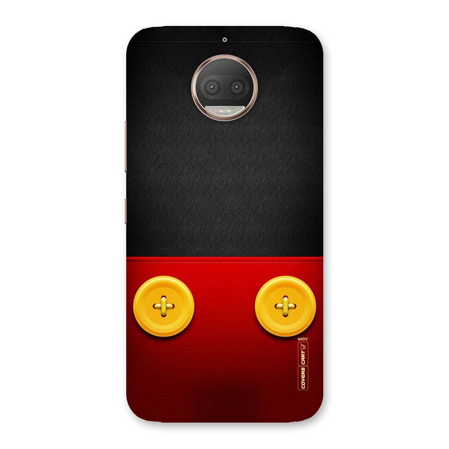 Yellow Button Back Case for Moto G5s Plus