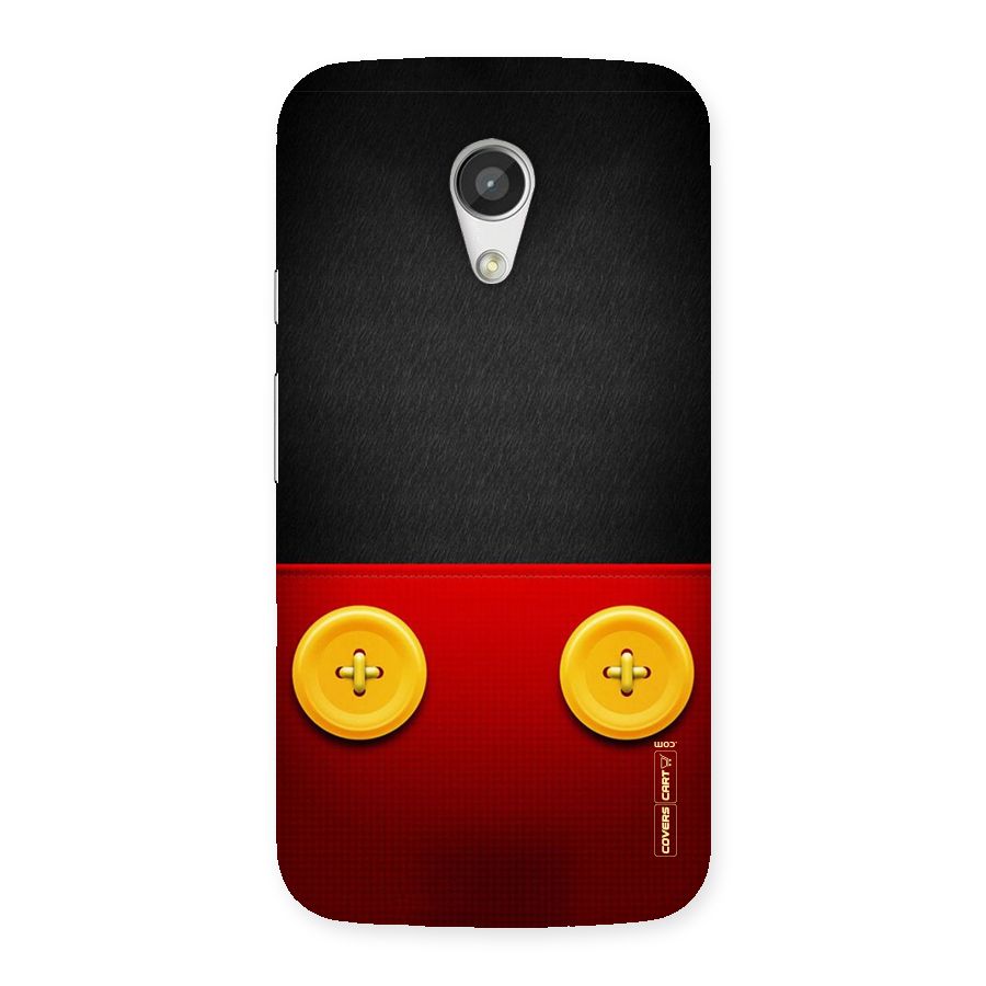 Yellow Button Back Case for Moto G 2nd Gen