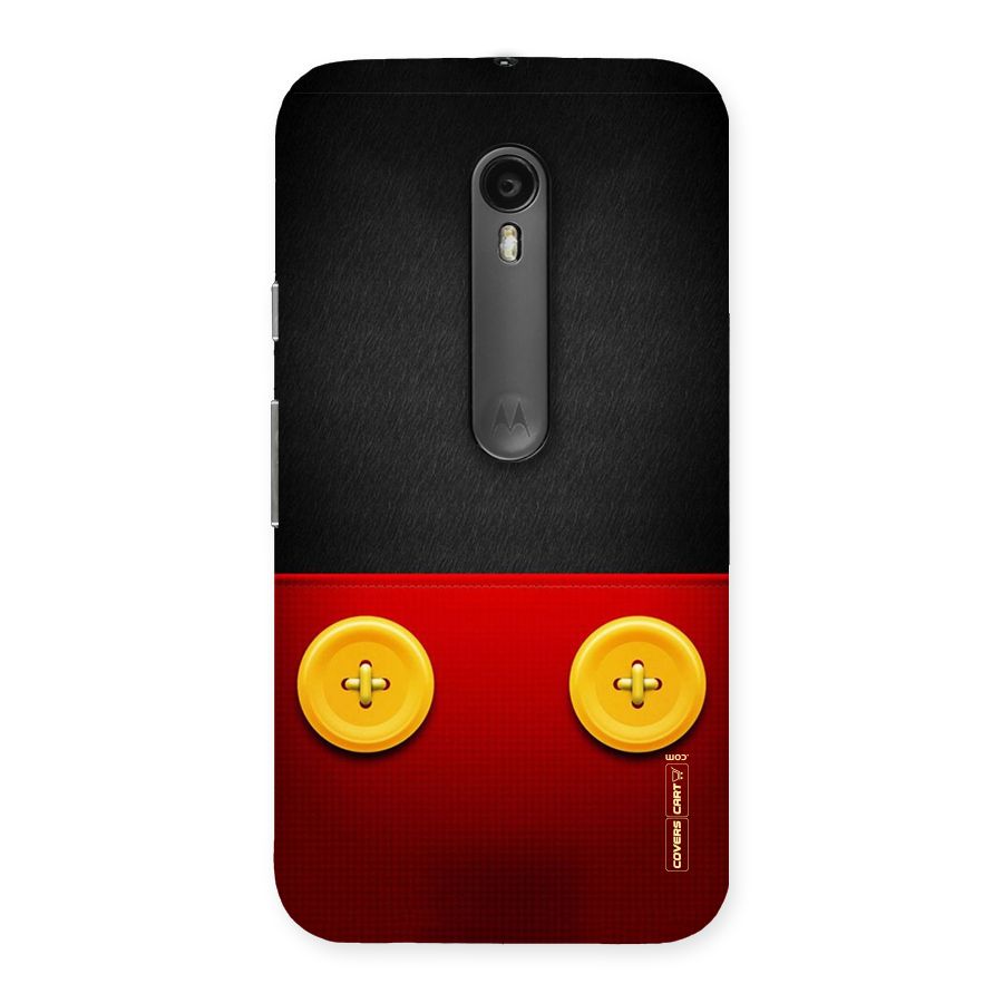 Yellow Button Back Case for Moto G Turbo