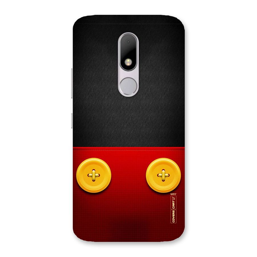 Yellow Button Back Case for Moto M