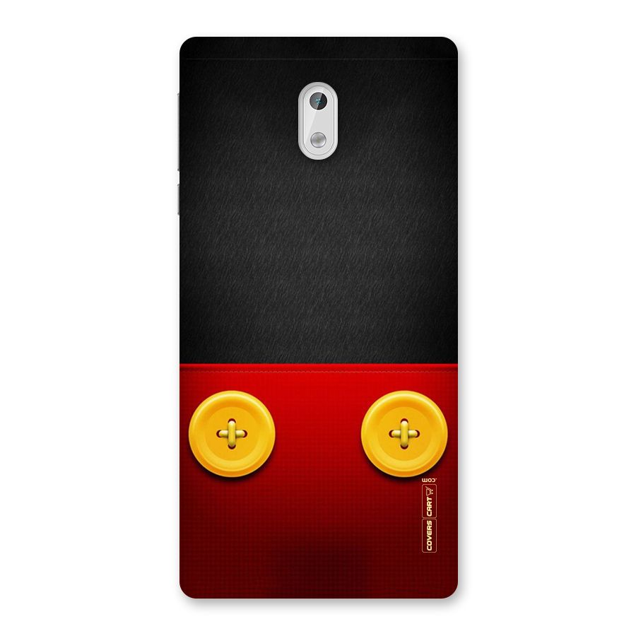 Yellow Button Back Case for Nokia 3
