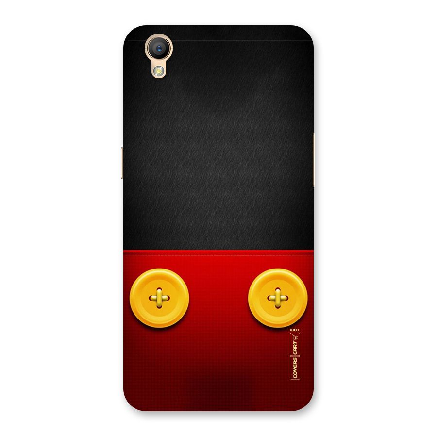Yellow Button Back Case for Oppo A37