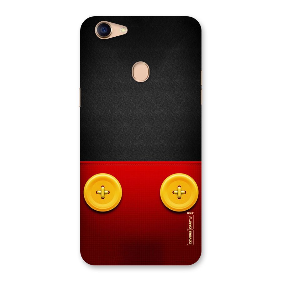 Yellow Button Back Case for Oppo F5