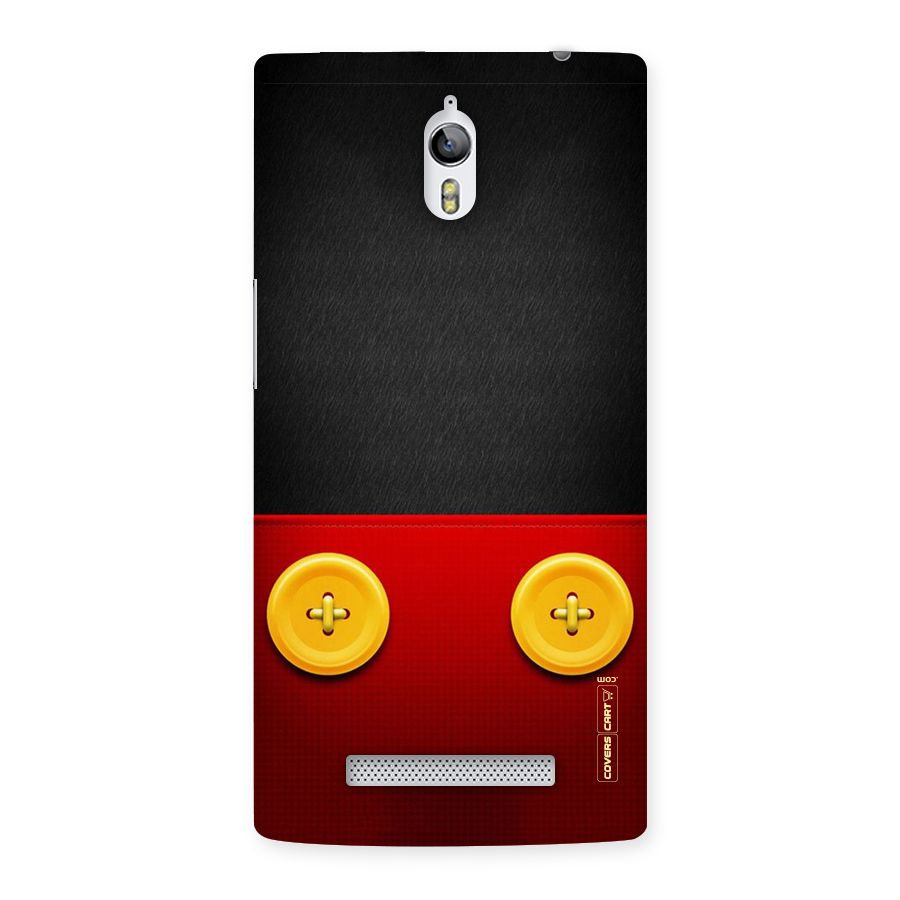 Yellow Button Back Case for Oppo Find 7