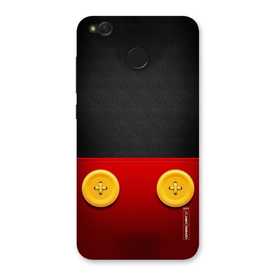 Yellow Button Back Case for Redmi 4