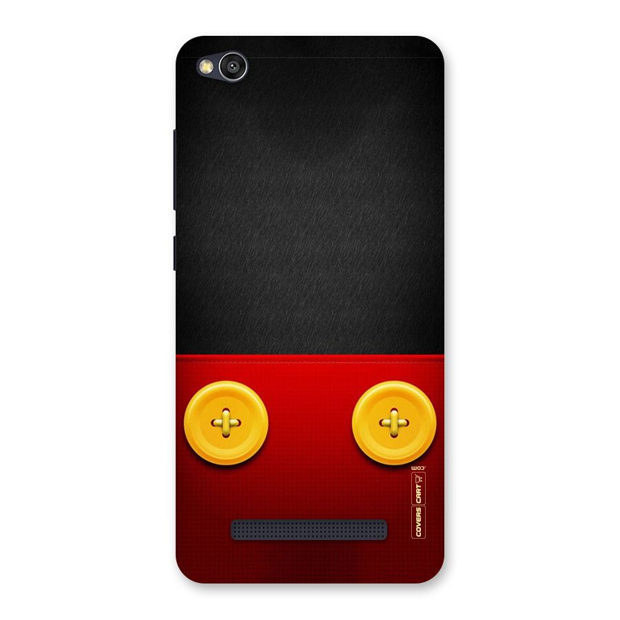 Yellow Button Back Case for Redmi 4A