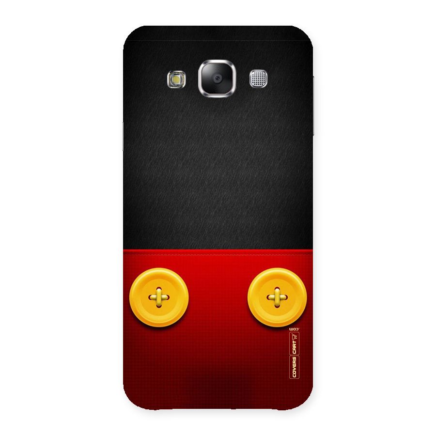 Yellow Button Back Case for Samsung Galaxy E5