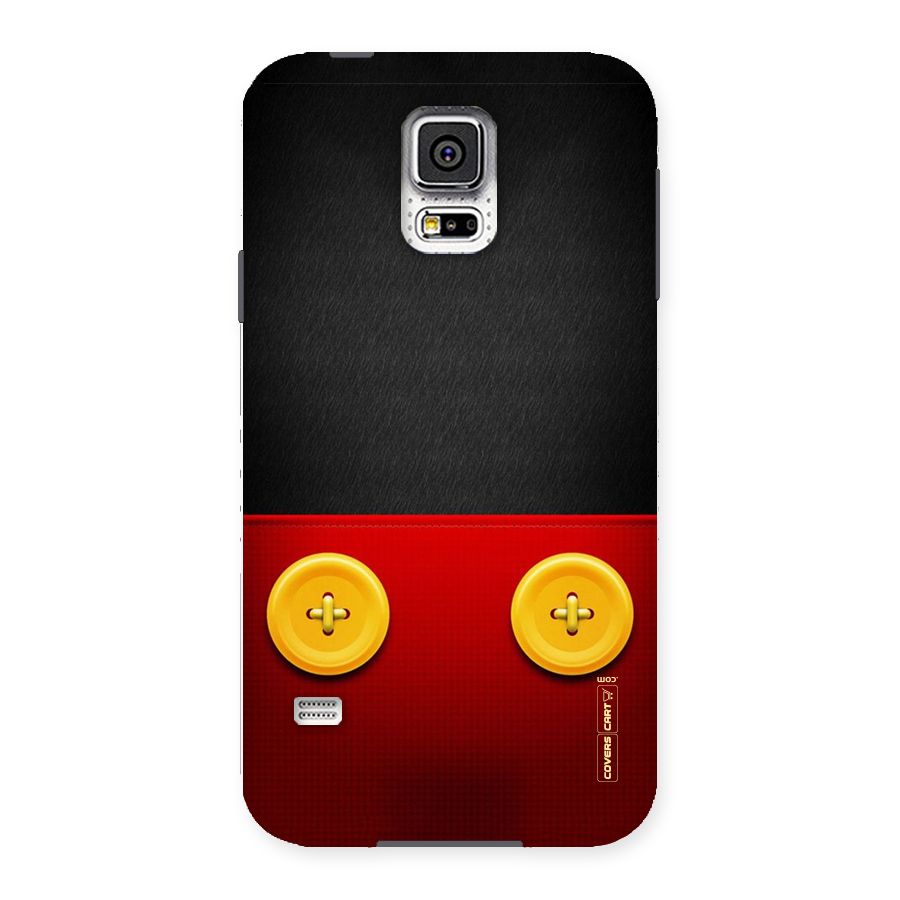 Yellow Button Back Case for Samsung Galaxy S5