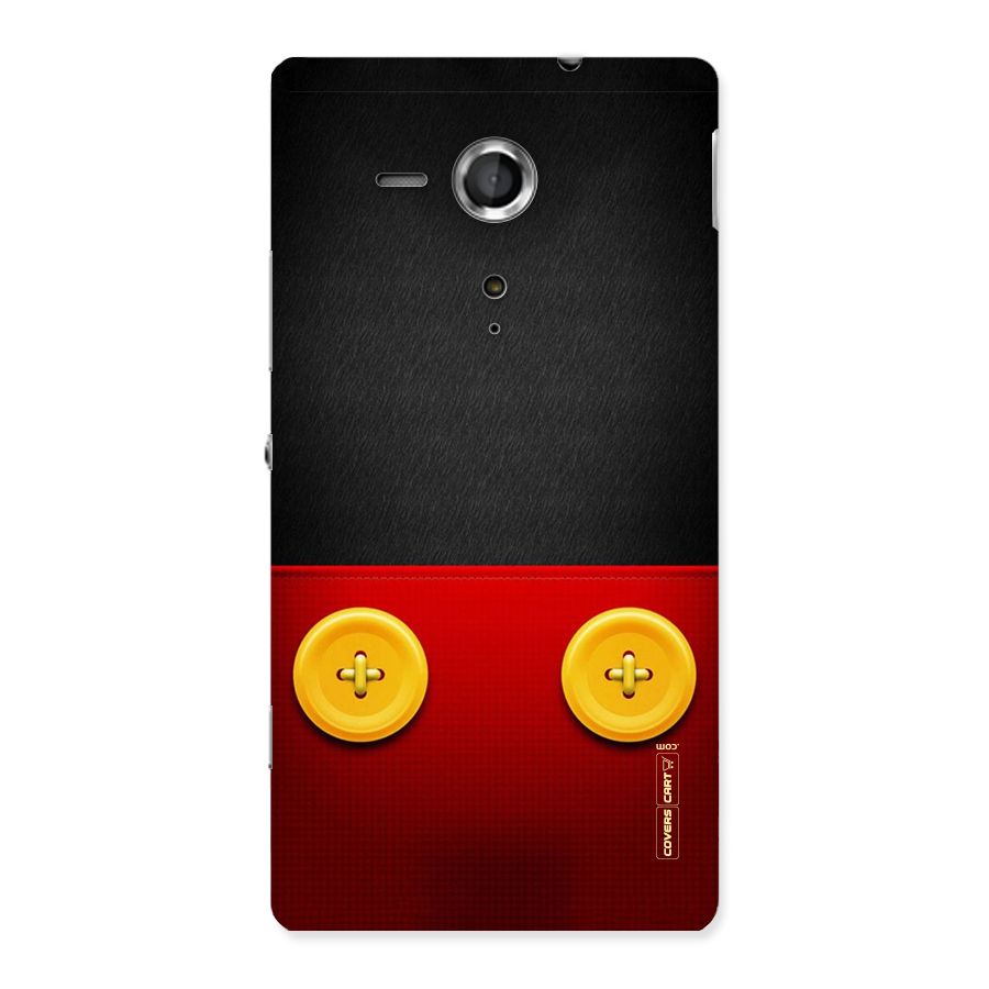 Yellow Button Back Case for Sony Xperia SP