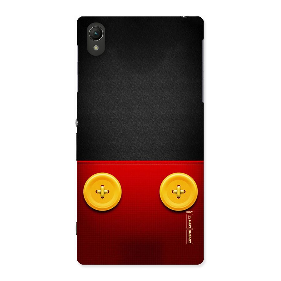 Yellow Button Back Case for Sony Xperia Z1