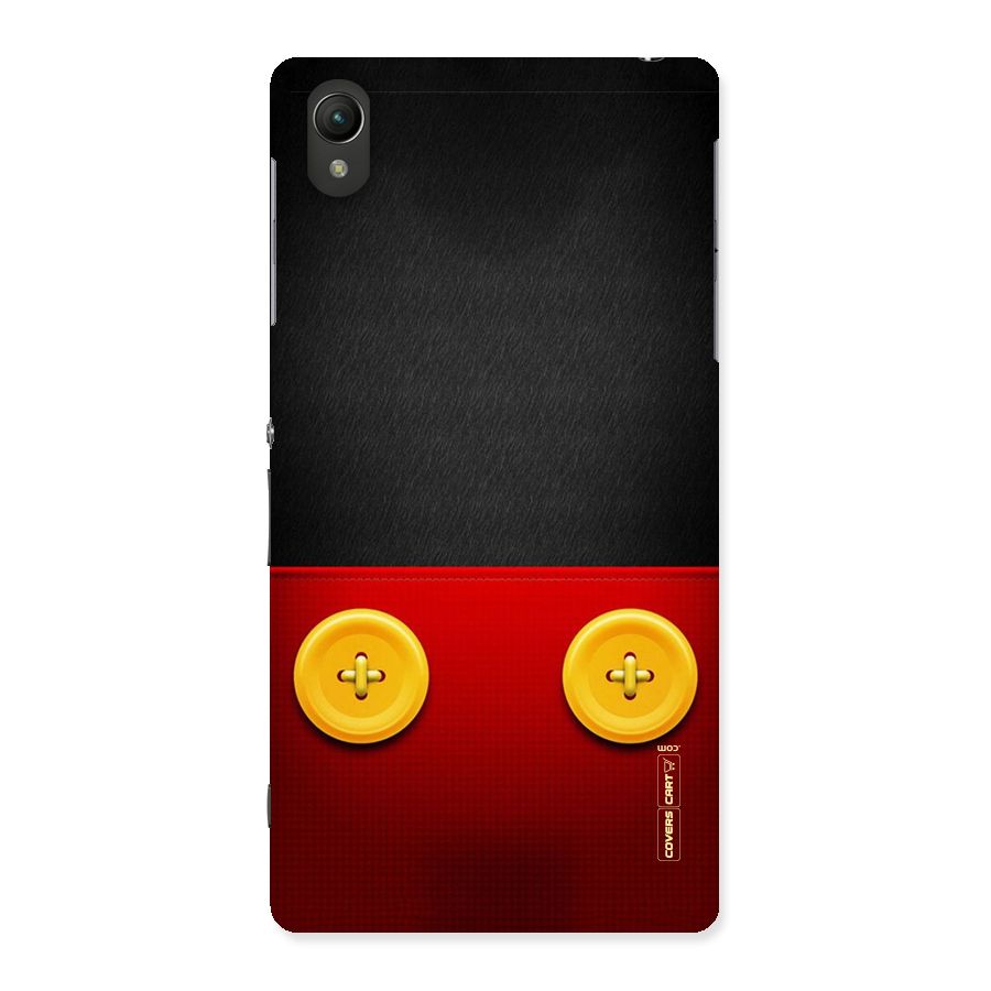 Yellow Button Back Case for Sony Xperia Z2