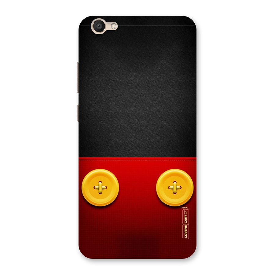 Yellow Button Back Case for Vivo V5
