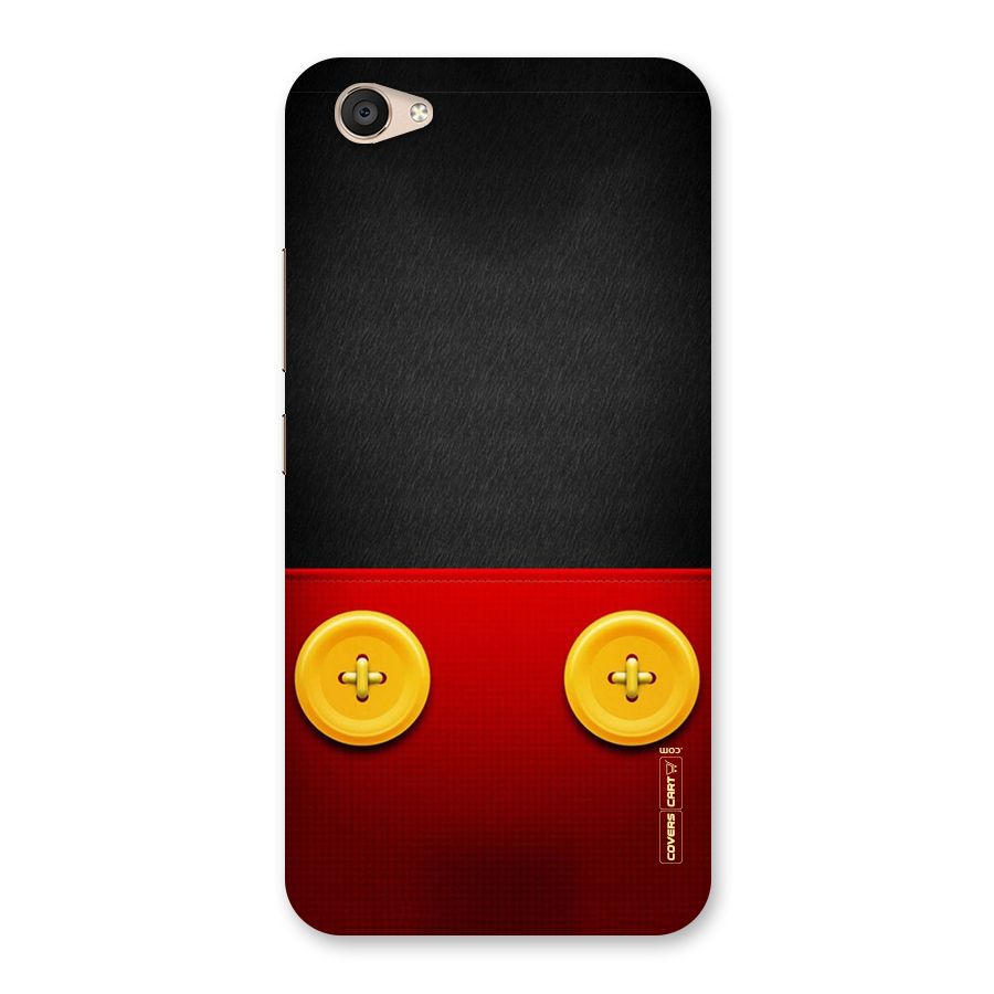 Yellow Button Back Case for Vivo V5 Plus