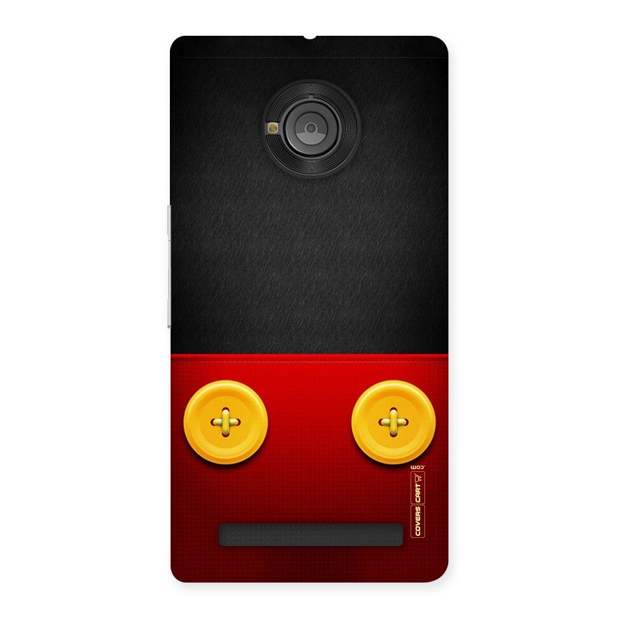 Yellow Button Back Case for Yu Yunique