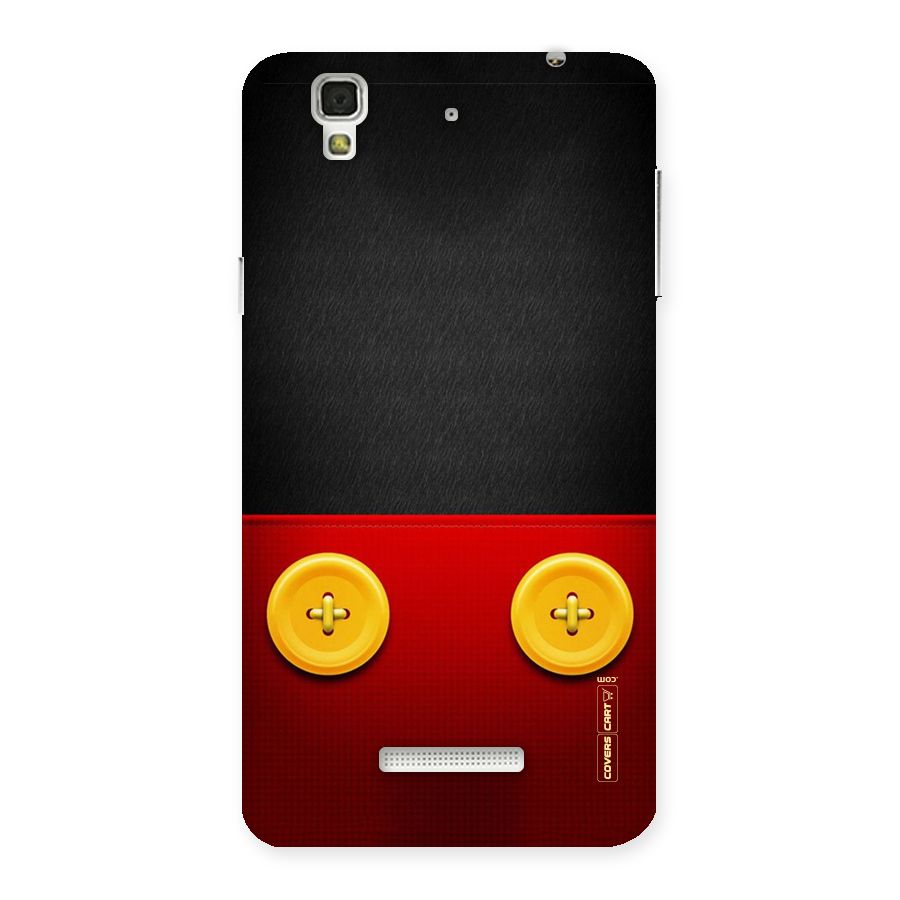 Yellow Button Back Case for Yu Yureka