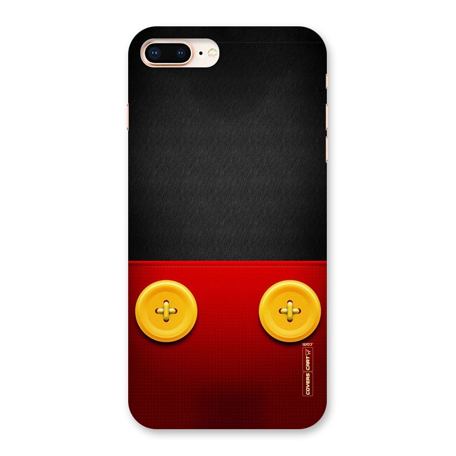 Yellow Button Back Case for iPhone 8 Plus