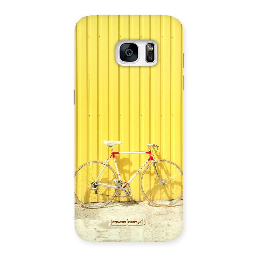 Yellow Cycle Classic Back Case for Galaxy S7 Edge