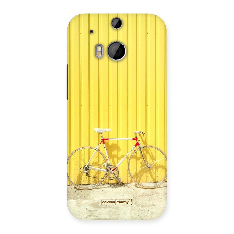 Yellow Cycle Classic Back Case for HTC One M8
