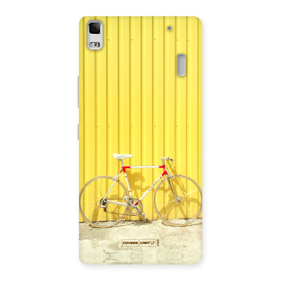Yellow Cycle Classic Back Case for Lenovo A7000