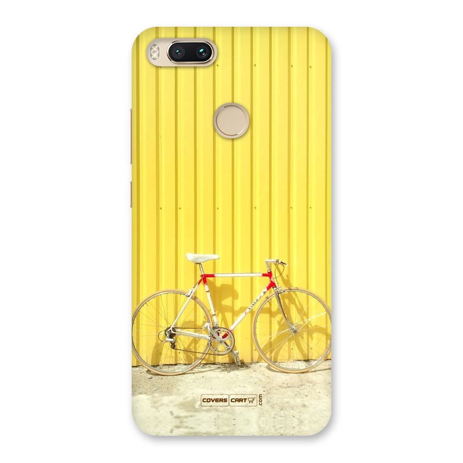 Yellow Cycle Classic Back Case for Mi A1