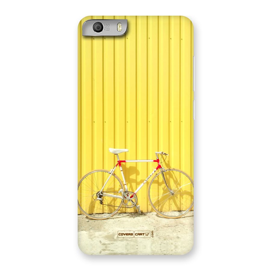 Yellow Cycle Classic Back Case for Micromax Canvas Knight 2