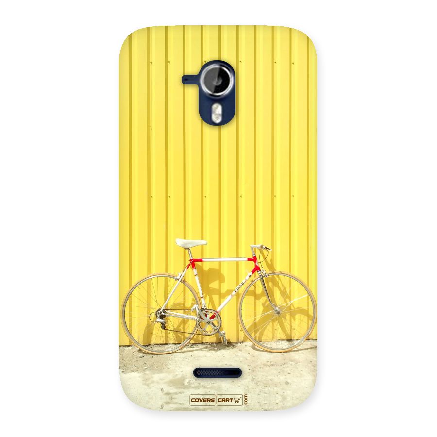 Yellow Cycle Classic Back Case for Micromax Canvas Magnus A117