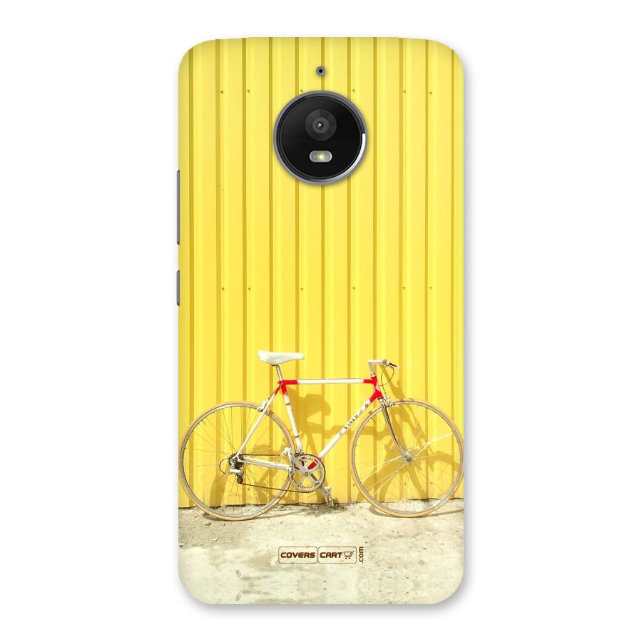 Yellow Cycle Classic Back Case for Moto E4 Plus