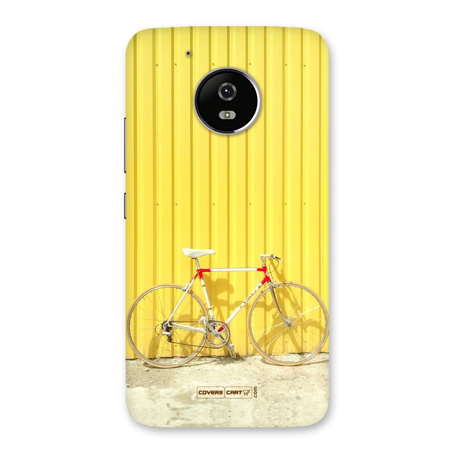 Yellow Cycle Classic Back Case for Moto G5