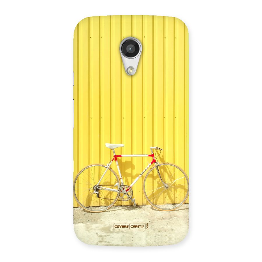 Yellow Cycle Classic Back Case for Moto G 2nd Gen
