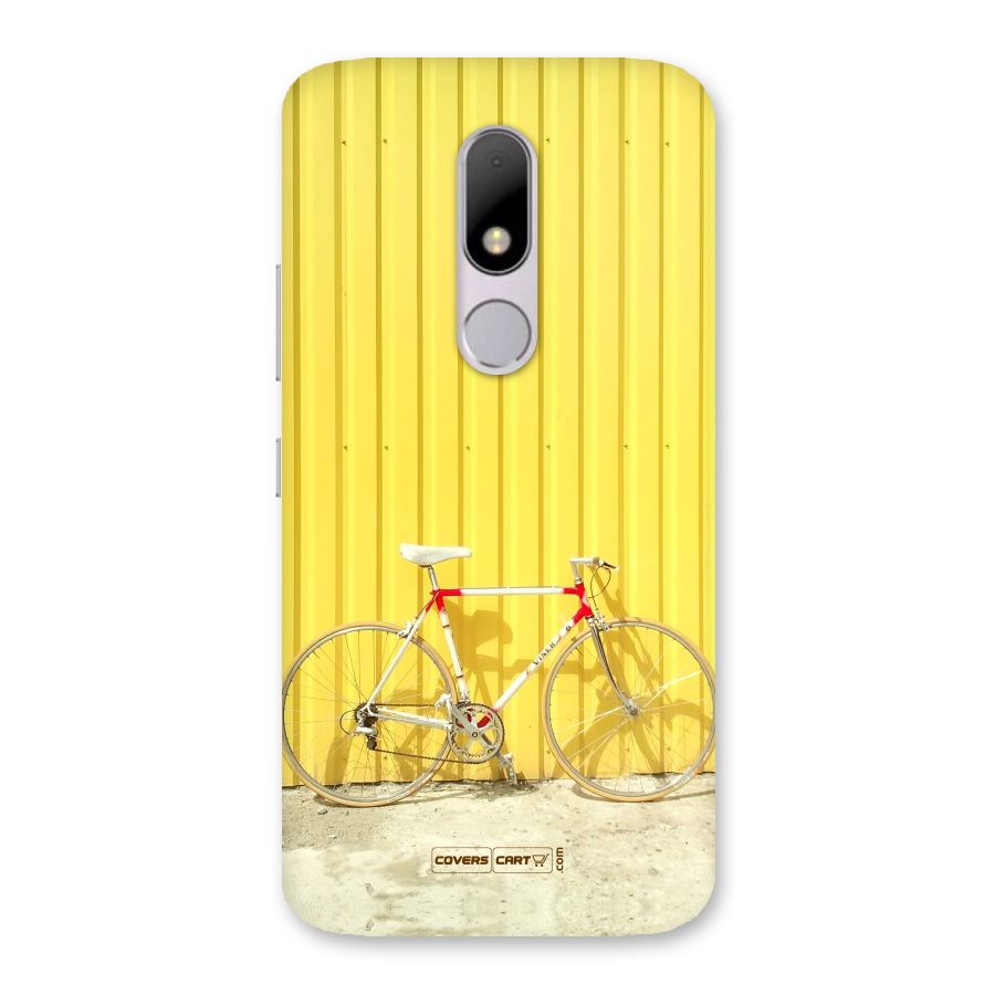 Yellow Cycle Classic Back Case for Moto M