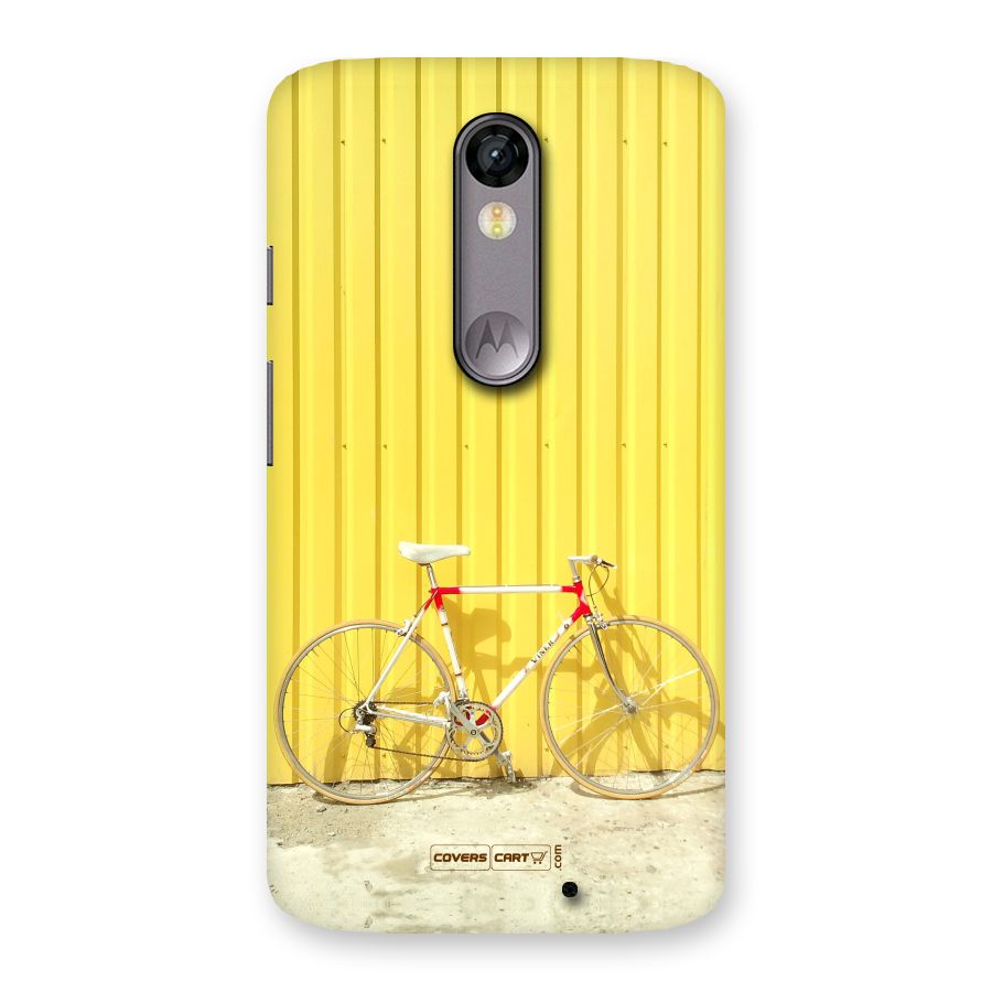 Yellow Cycle Classic Back Case for Moto X Force