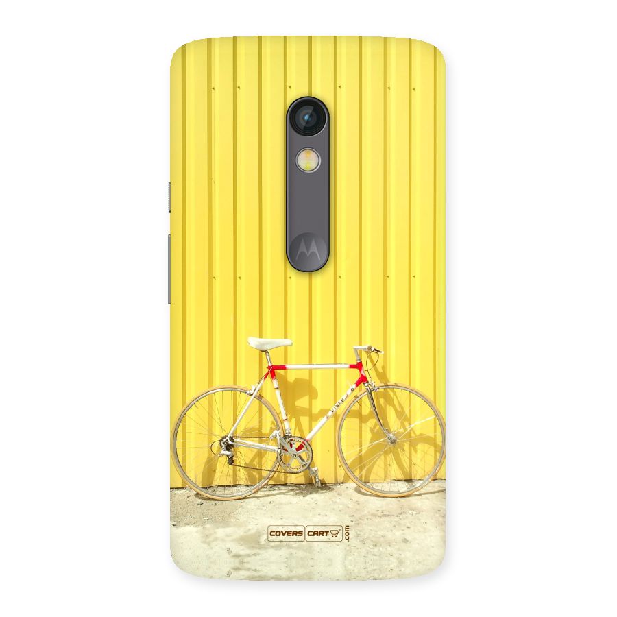 Yellow Cycle Classic Back Case for Moto X Play