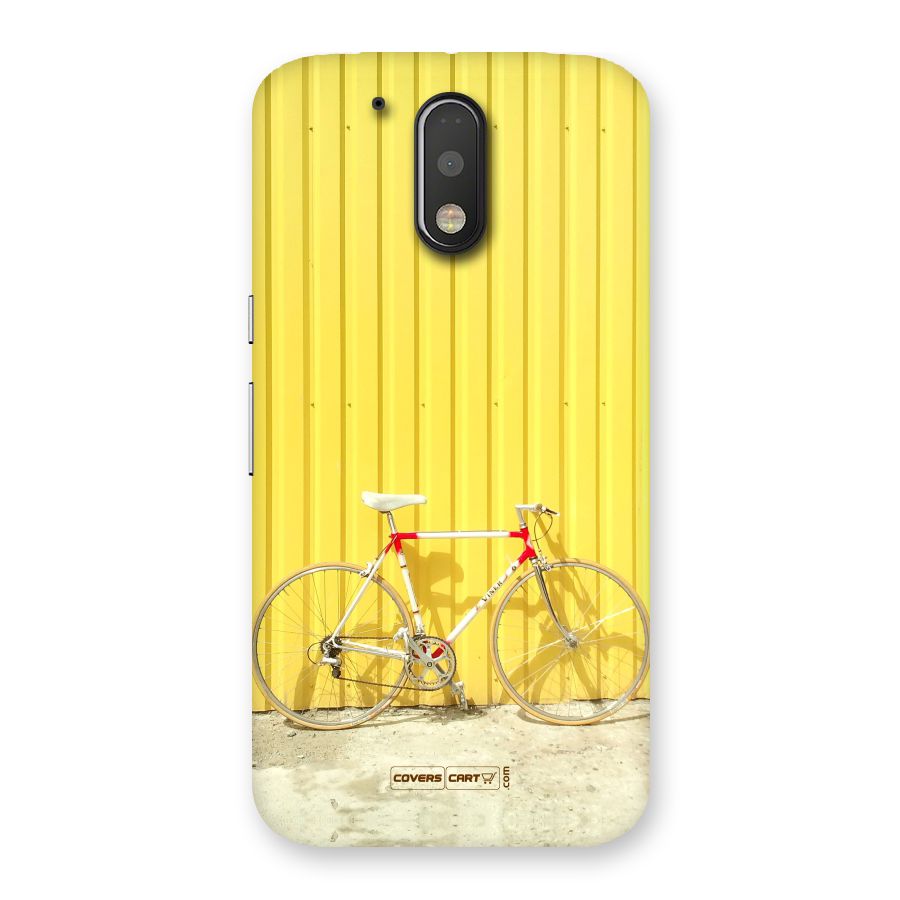 Yellow Cycle Classic Back Case for Motorola Moto G4 Plus
